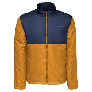 Flylow Dexter Men’s Zip Up Primaloft Insulated Thin Yellow Navy Jacket